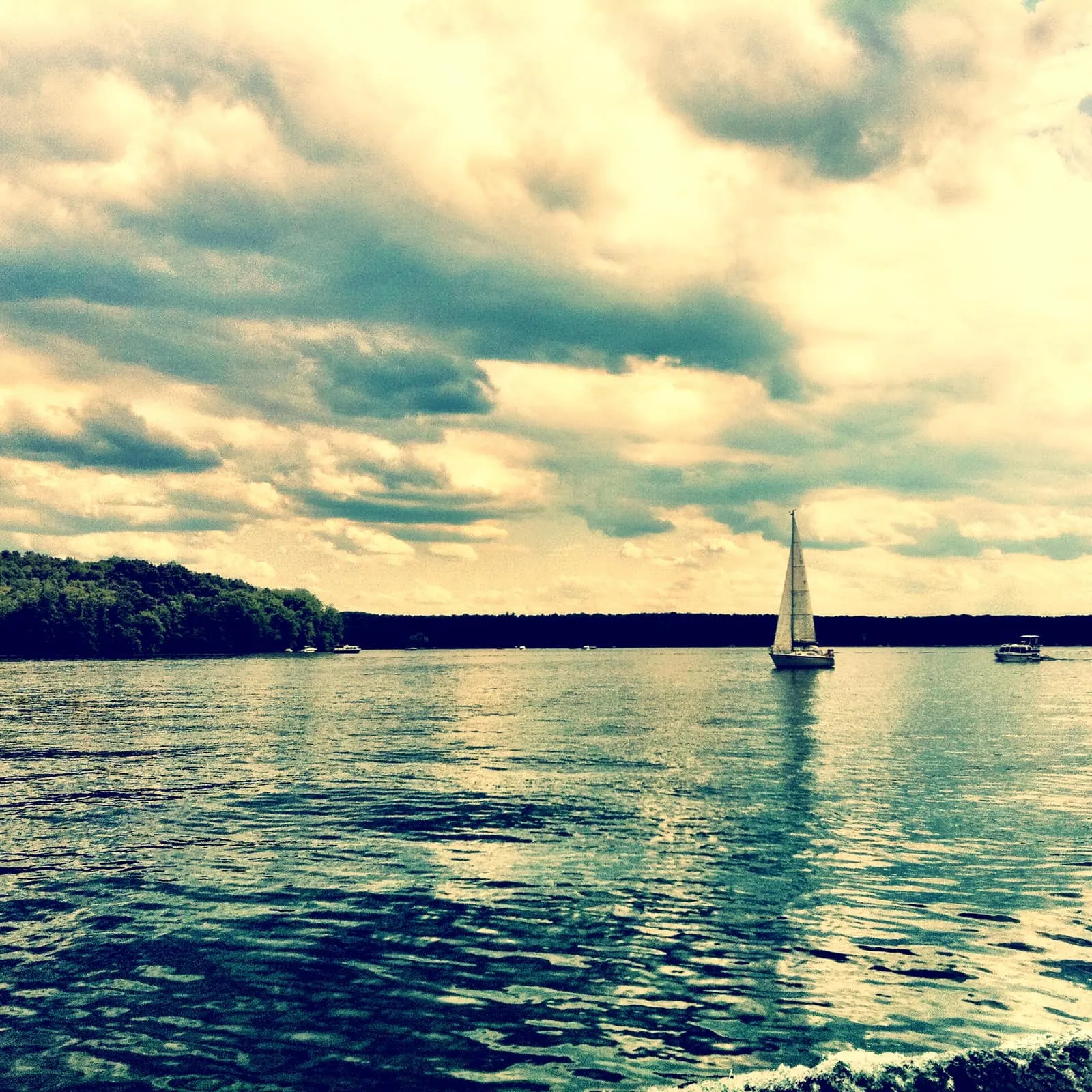 Segelboot auf dem brandenburger Werbellinsee