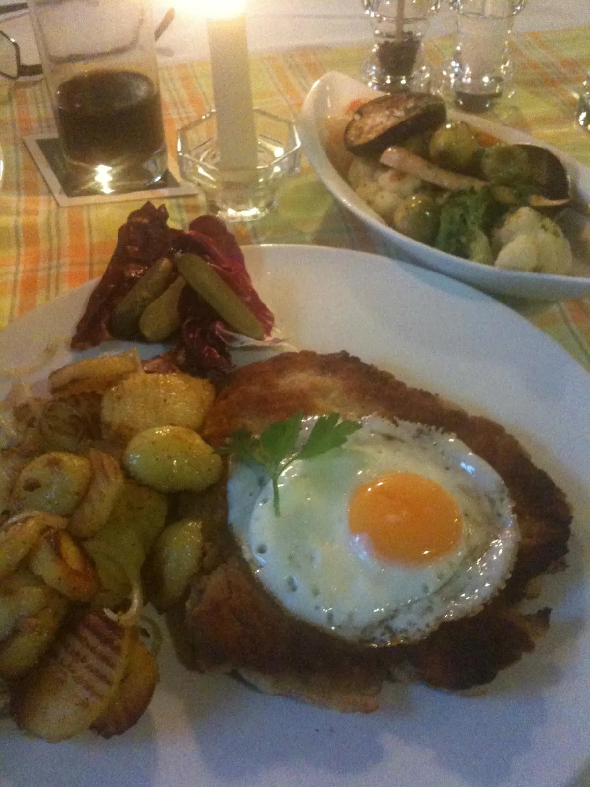 Hamburger Schnitzel im Zum Taubenschlag