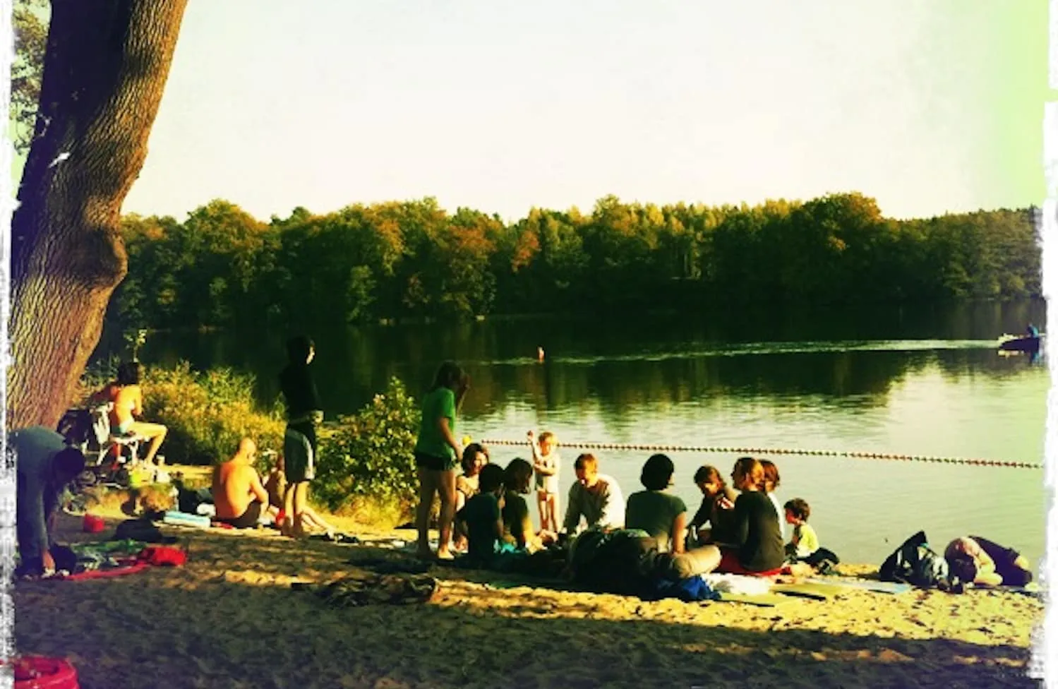 Altweibersommer im Waldbad Liepnitzsee