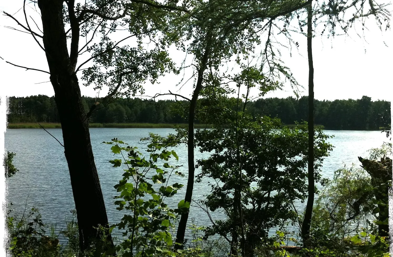 Baden im Grabowsee und Gaststätte „Zur Bäke“