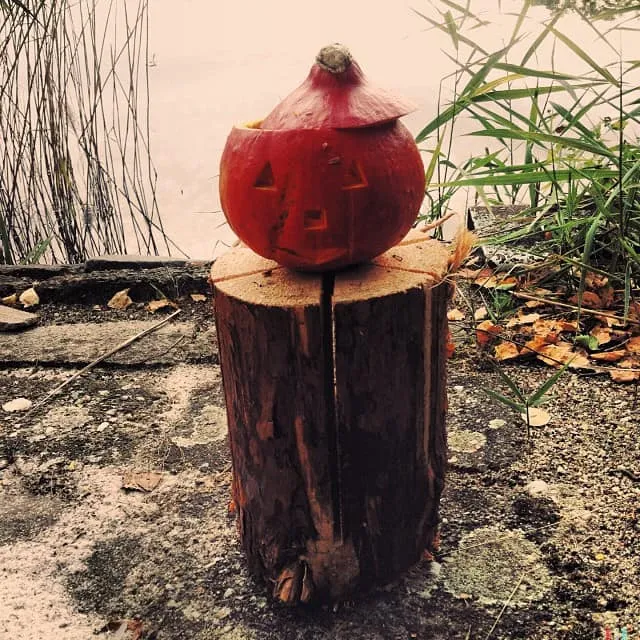 Bad Erna im Oktober – Sonntag am See mit Garten und Kürbissen